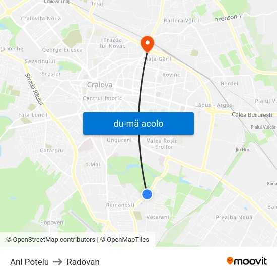 Harta de Anl Potelu către Radovan