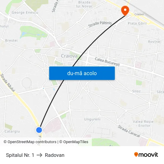 Harta de Spitalul Nr. 1 către Radovan