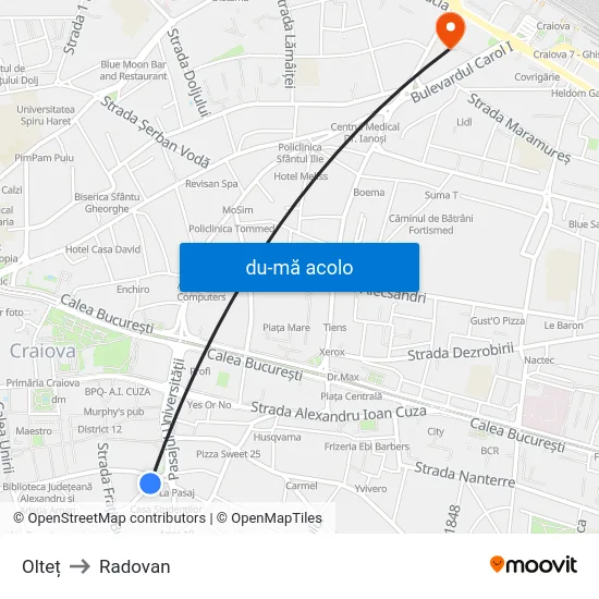 Harta de Olteț către Radovan