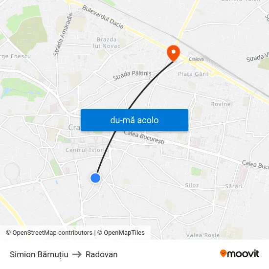 Harta de Simion Bărnuțiu către Radovan