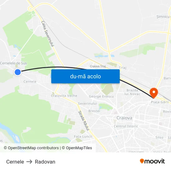 Harta de Cernele către Radovan