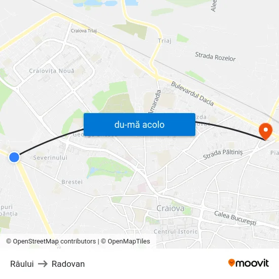 Harta de Râului către Radovan