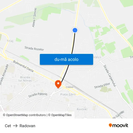 Harta de Cet către Radovan