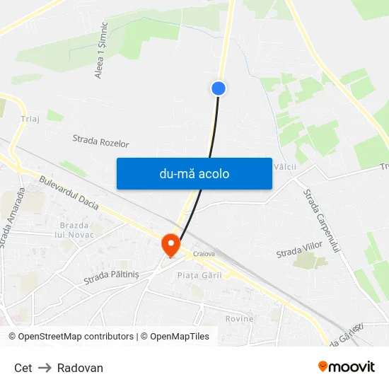 Harta de Cet către Radovan