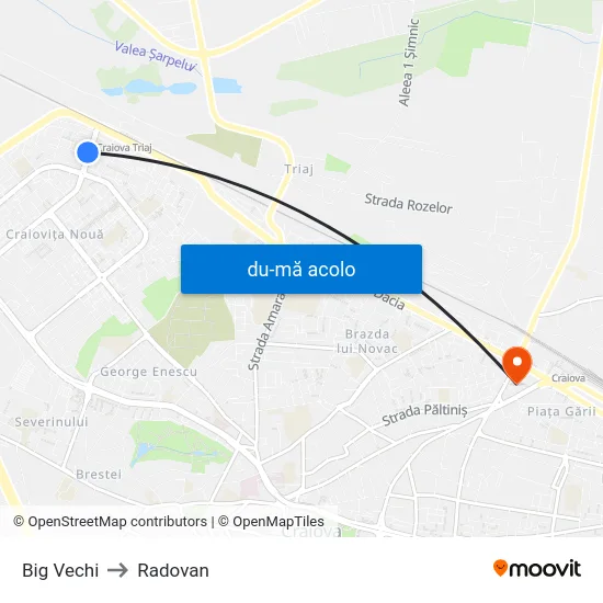 Harta de Big Vechi către Radovan