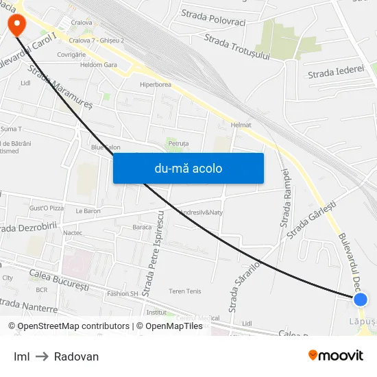 Harta de Iml către Radovan