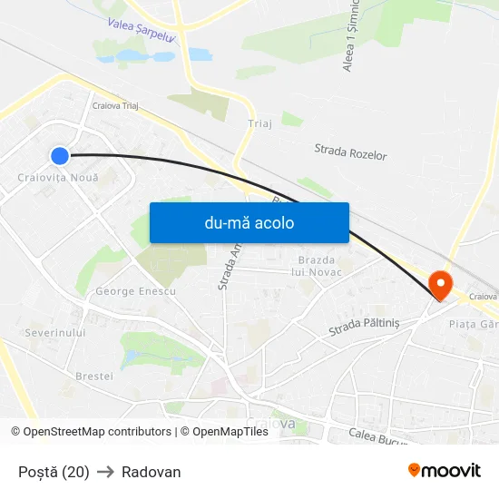 Harta de Poștă (20) către Radovan