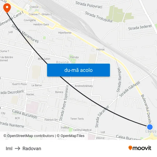 Harta de Iml către Radovan