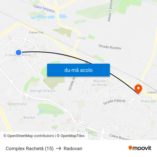 Harta de Complex Rachetă (15) către Radovan