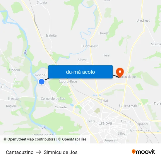 Harta de Cantacuzino către Simnicu de Jos