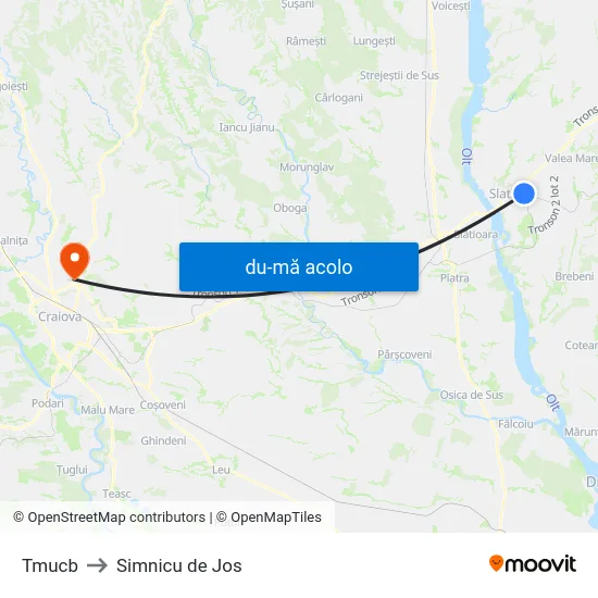 Harta de Tmucb către Simnicu de Jos