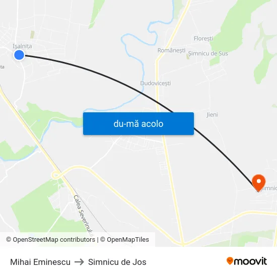 Harta de Mihai Eminescu către Simnicu de Jos