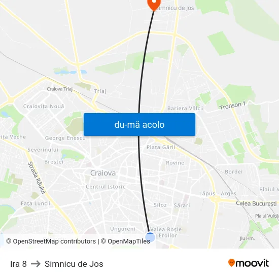 Harta de Ira 8 către Simnicu de Jos