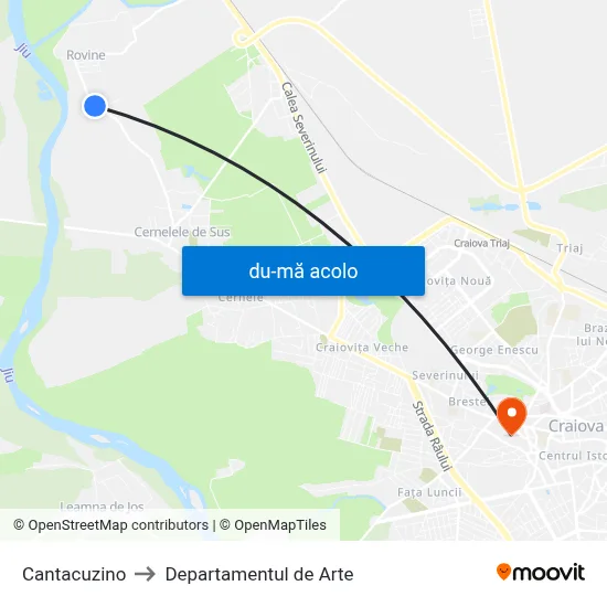 Harta de Cantacuzino către Departamentul de Arte