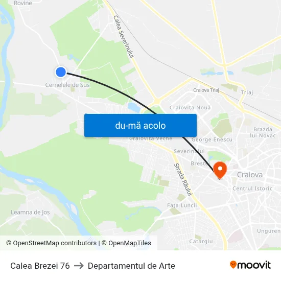 Harta de Calea Brezei 76 către Departamentul de Arte