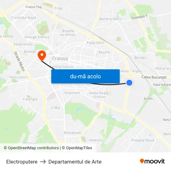 Harta de Electroputere către Departamentul de Arte