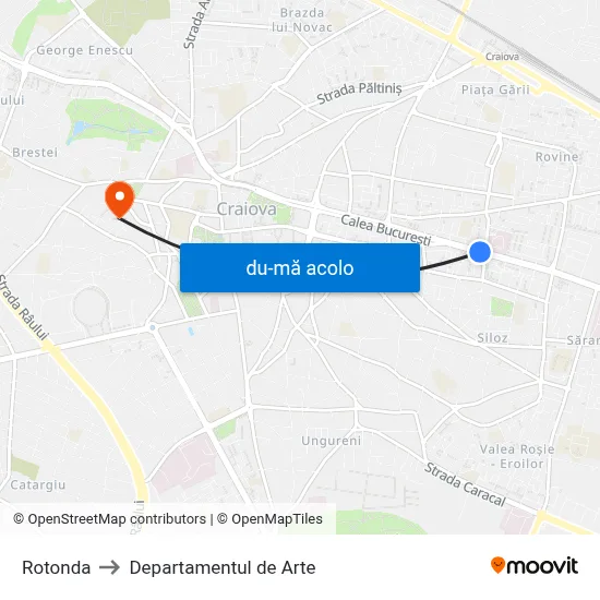 Harta de Rotonda către Departamentul de Arte