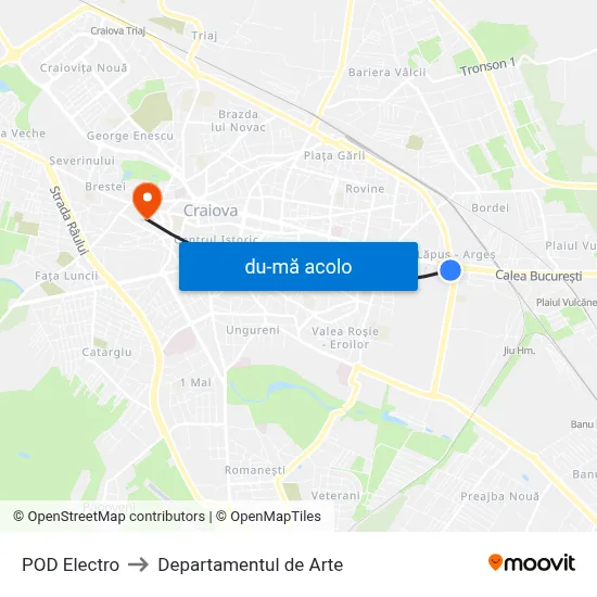 Harta de POD Electro către Departamentul de Arte