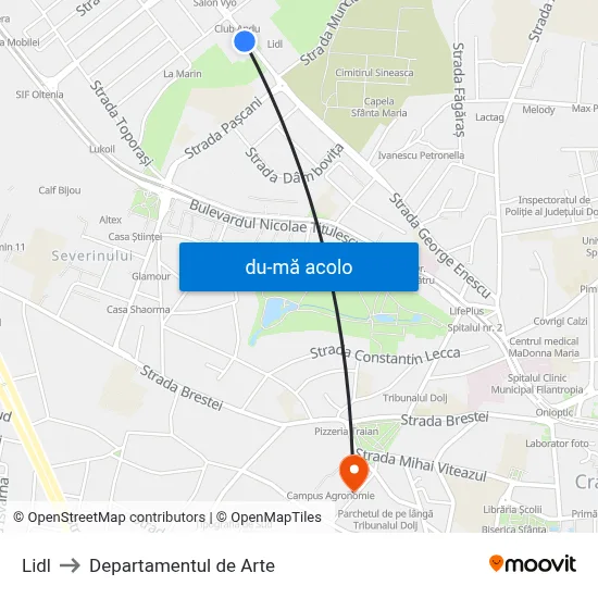 Harta de Lidl către Departamentul de Arte