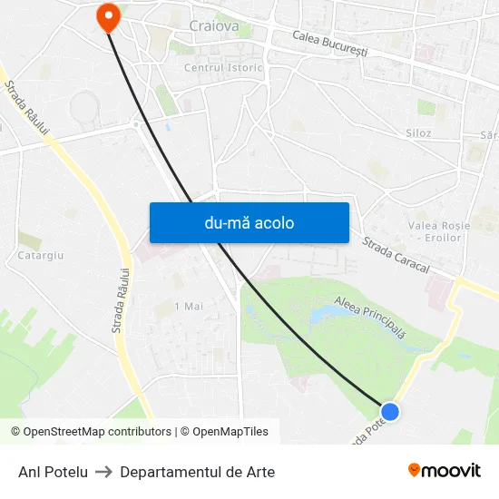 Harta de Anl Potelu către Departamentul de Arte