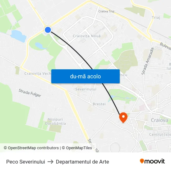 Harta de Peco Severinului către Departamentul de Arte