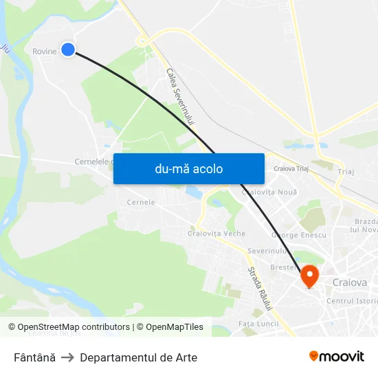 Harta de Fântână către Departamentul de Arte