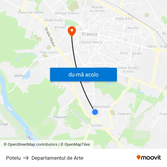 Harta de Potelu către Departamentul de Arte