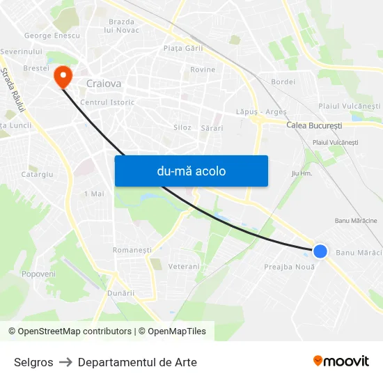 Harta de Selgros către Departamentul de Arte