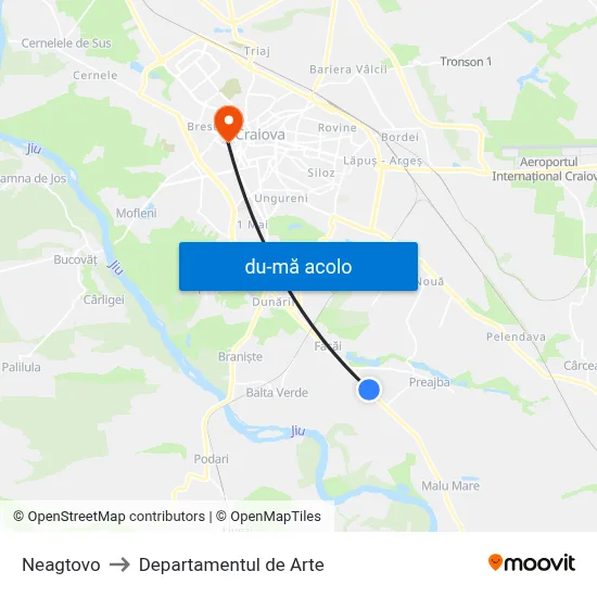 Harta de Neagtovo către Departamentul de Arte