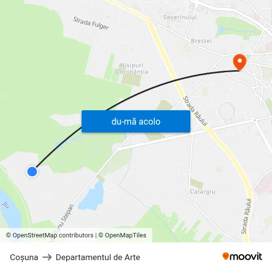 Harta de Coșuna către Departamentul de Arte