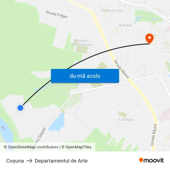 Harta de Coșuna către Departamentul de Arte