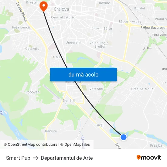 Harta de Smart Pub către Departamentul de Arte