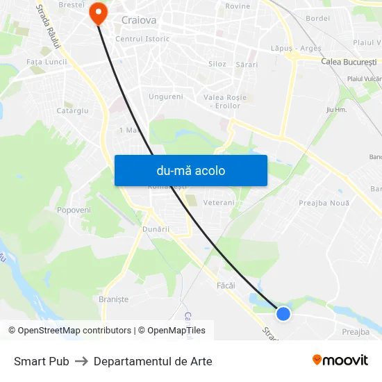 Harta de Smart Pub către Departamentul de Arte