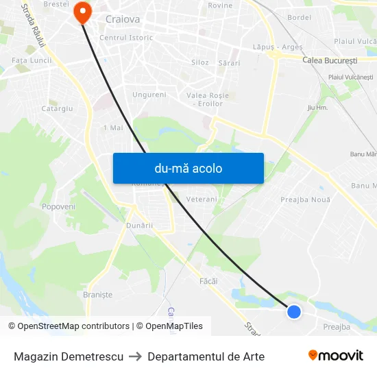 Harta de Magazin Demetrescu către Departamentul de Arte