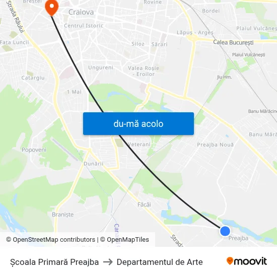 Harta de Școala Primară Preajba către Departamentul de Arte