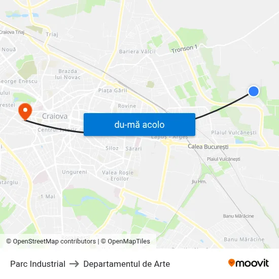 Harta de Parc Industrial către Departamentul de Arte