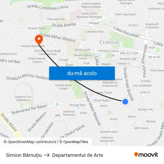 Harta de Simion Bărnuțiu către Departamentul de Arte