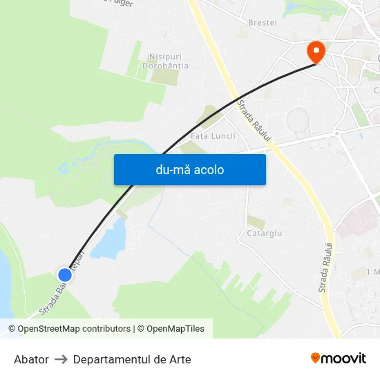 Harta de Abator către Departamentul de Arte