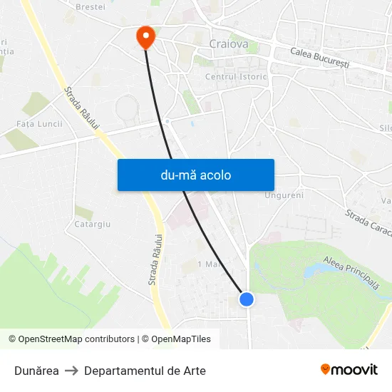 Harta de Dunărea către Departamentul de Arte