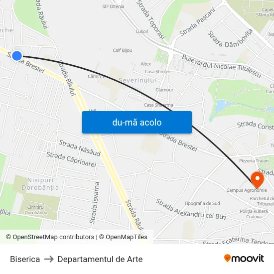 Harta de Biserica către Departamentul de Arte