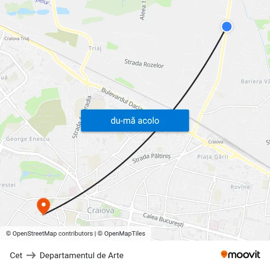 Harta de Cet către Departamentul de Arte
