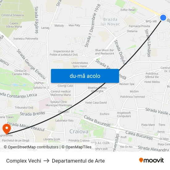 Harta de Complex Vechi către Departamentul de Arte
