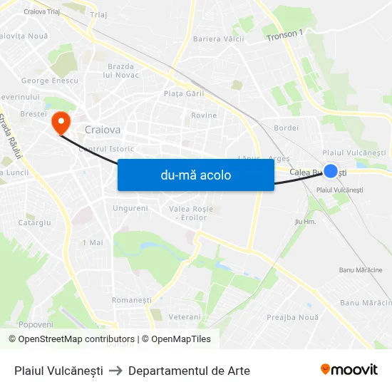 Harta de Plaiul Vulcănești către Departamentul de Arte