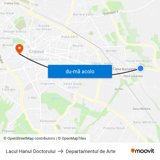 Harta de Lacul Hanul Doctorului către Departamentul de Arte