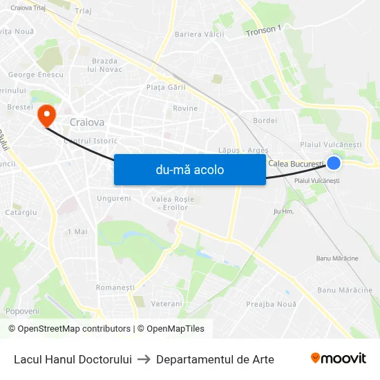 Harta de Lacul Hanul Doctorului către Departamentul de Arte