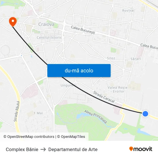 Harta de Complex Bănie către Departamentul de Arte