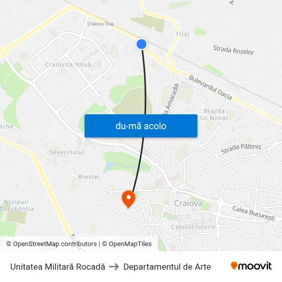 Harta de Unitatea Militară Rocadă către Departamentul de Arte