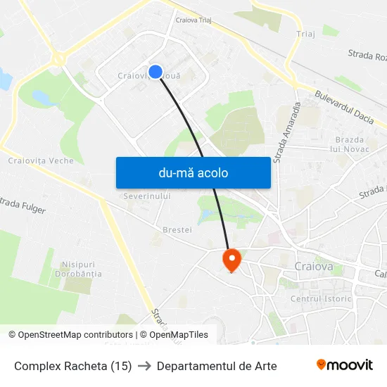 Harta de Complex Racheta (15) către Departamentul de Arte