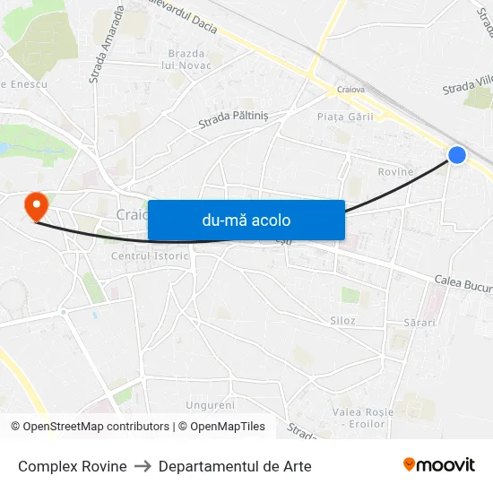 Harta de Complex Rovine către Departamentul de Arte