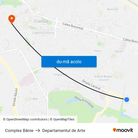 Harta de Complex Bănie către Departamentul de Arte